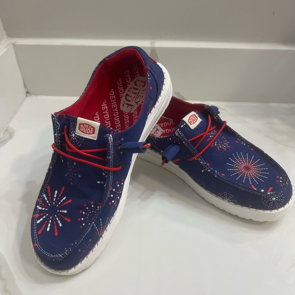 Hey Dude Womens Wendy Firework Sneakers